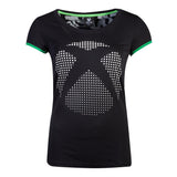 Xbox Dot Logo T-shirt, Female, Extra Extra Large, Black