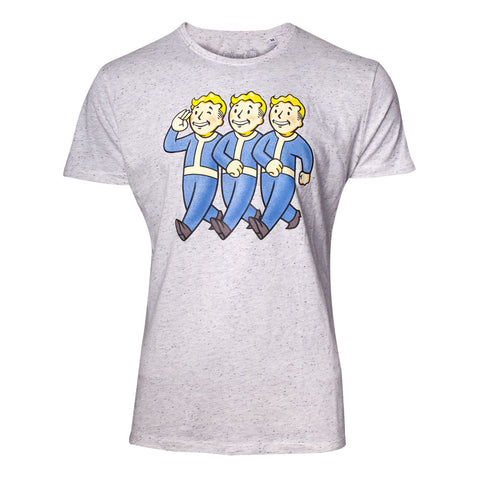 Three Vault Boys T-shirt, Male, Extra Extra Large, White