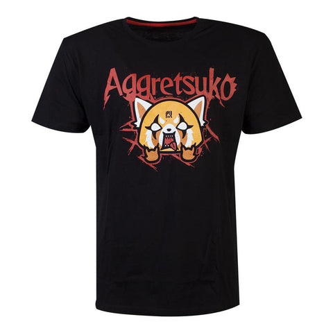 Retsuko Rage Trash Metal T-shirt, Male, Extra Extra Large, Black