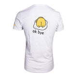 Ok Bye T-shirt, Male, Small, White