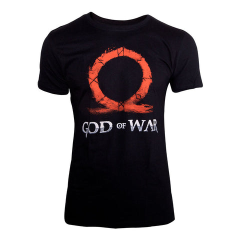 Ohm Sign Rune Engraving T-shirt, Male, Extra Extra Large, Black