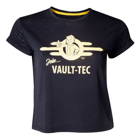 76 Join Vault-tec T-shirt, Female, Extra Extra Large, Black