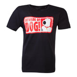 Beware Of Dog T-shirt, Male, Extra Extra Large, Black