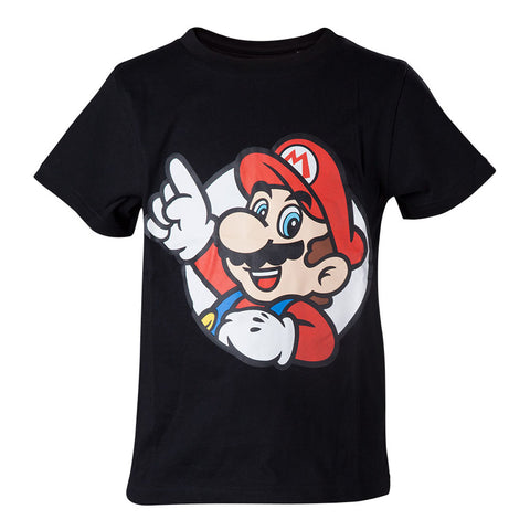 Super Mario Bros. It's A Me Mario T-shirt, Kid's Boy, 110-116, Years 4 To 6, Black