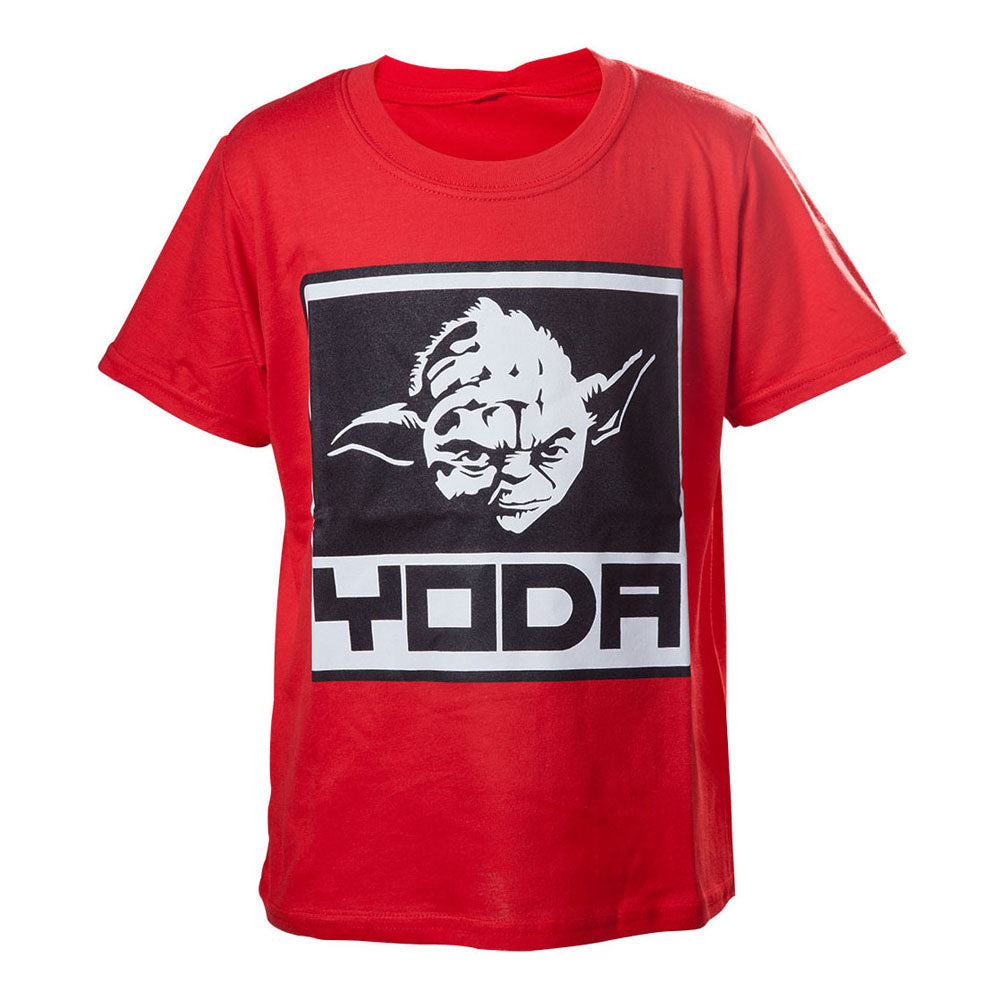 Yoda Framed Closeup T-shirt, Kid's Boy, 110-116, Years 4 To 6, Red