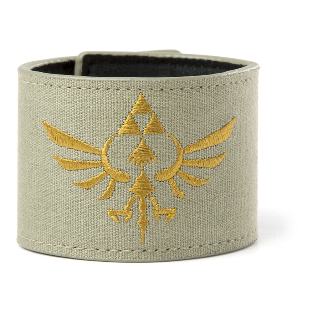 Legend Of Zelda Skyward Sword Royal Crest Canvas Wristband With Velcro Fastener, Military Green