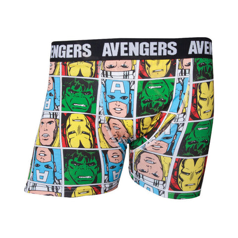 Avengers Characters Boxer Shorts Underwear, Male, Large, Multi-colour