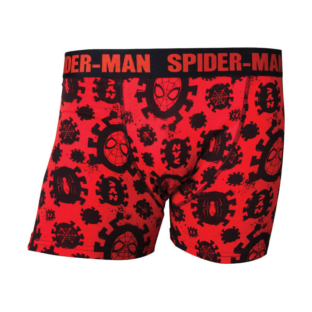 Spider-man All-over Print Boxer Shorts Underwear, Male, Medium, Red-black