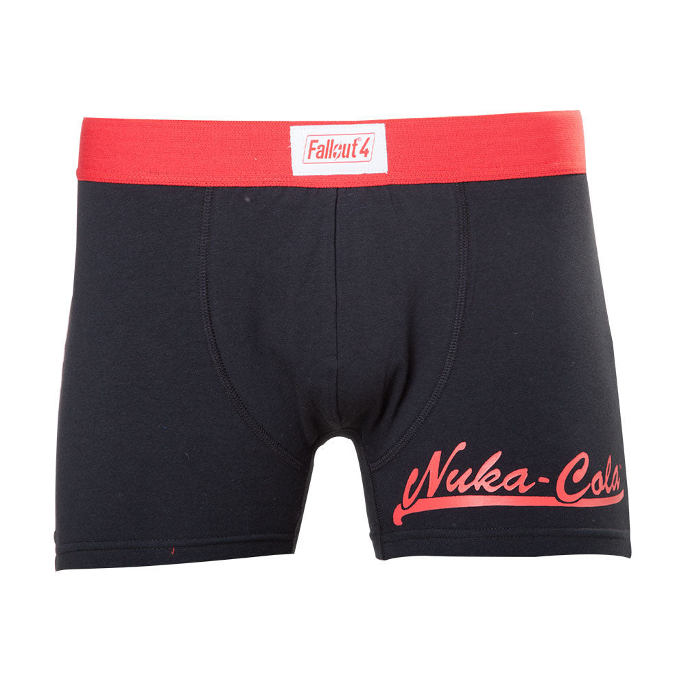 4 Nuka Cola Boxer Shorts, Male, Large, Black-red