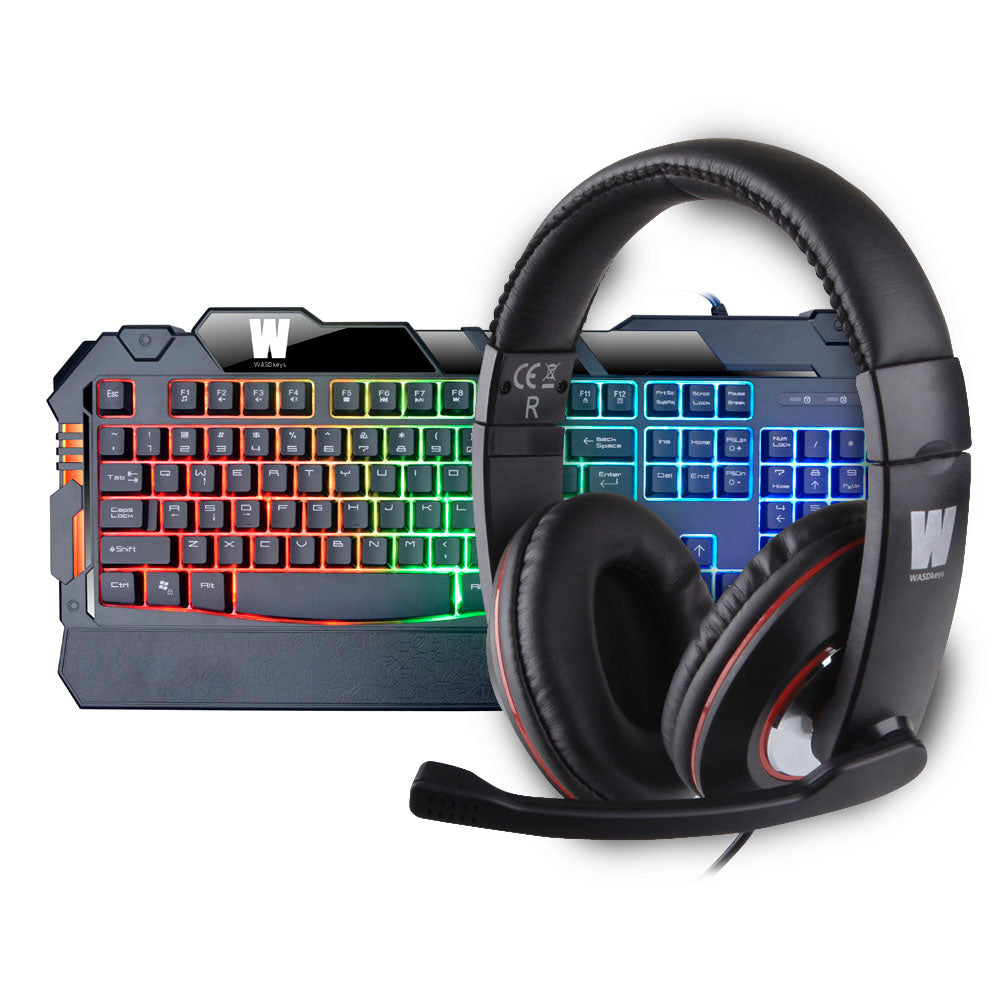 K200 Gaming Keyboard & H200 Stereo Gaming Headset, Black