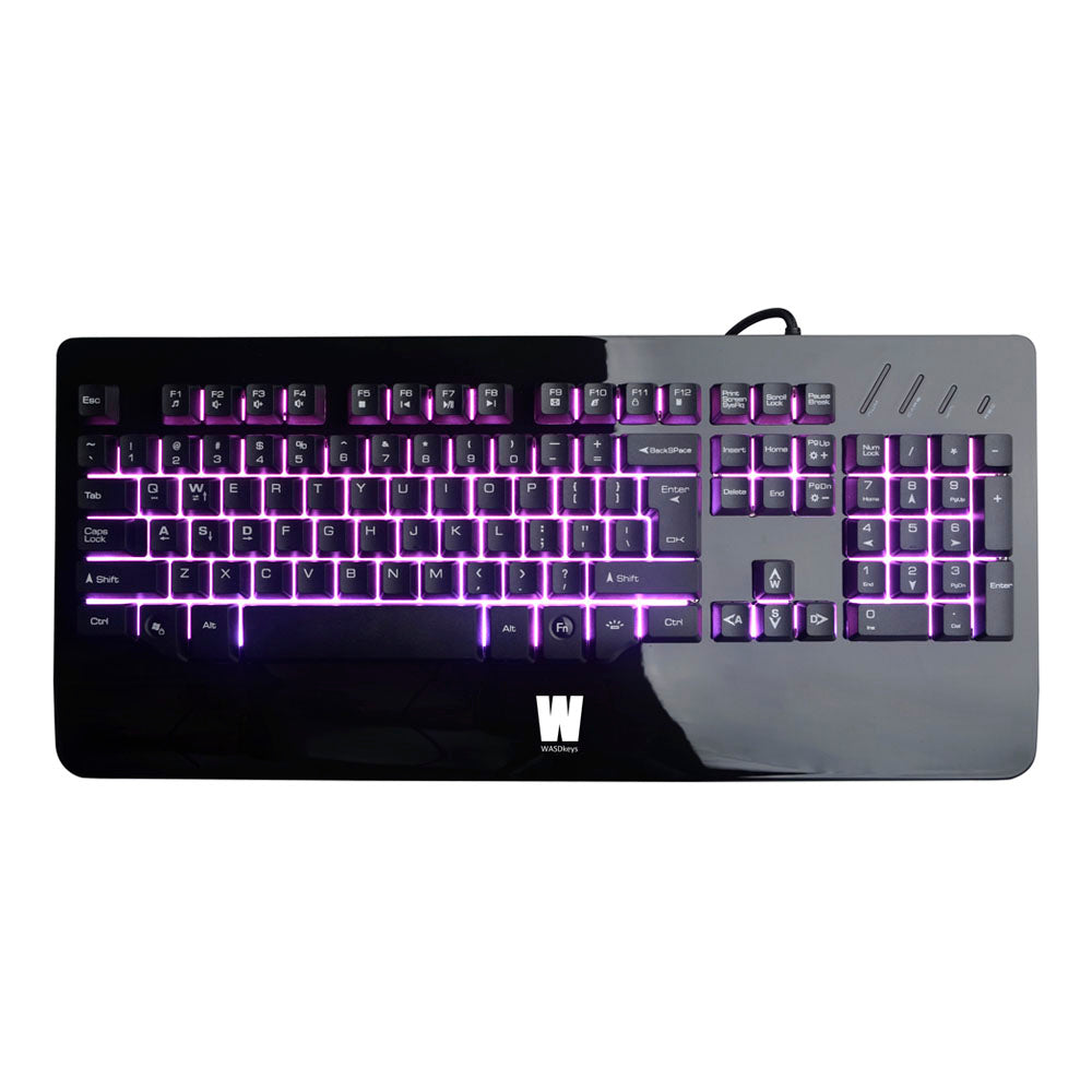 K300 Gaming Keyboard With Virtual Mechanical Keys And Backlit Illumination, Uk Layout, Piano Black