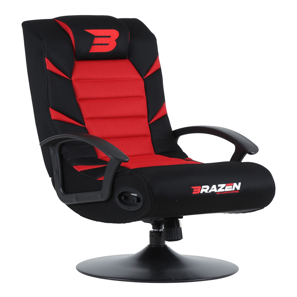 Pride 2.1 Bluetooth Surround Sound Gaming Chair, Black-red