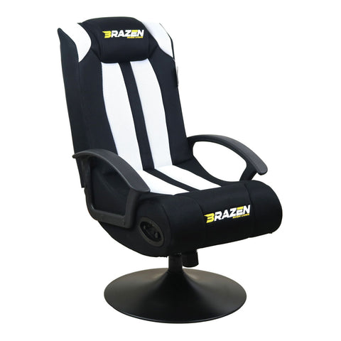 Stag 2.1 Bluetooth Surround Sound Gaming Chair, Black-white