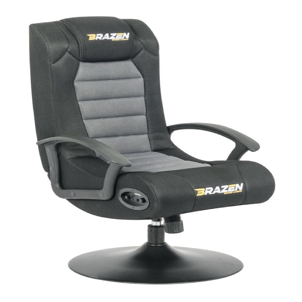 Stag 2.1 Bluetooth Surround Sound Gaming Chair, Black-grey