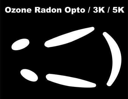 Skatez Replacement Mouse Feet For Ozone Radon Opto 3k - 5k