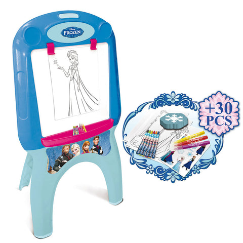 Frozen My First Foldable Easel With 30pcs Creative Colouring Set, Blue