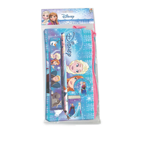 Frozen Pencil Case With School Accessories Set