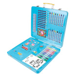 Art Tin Case With 60pcs Creative Accessories, Blue