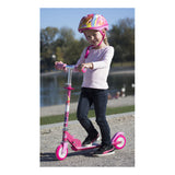 Dreamtopia Kid's Two Wheel Inline Foldable Scooter With Adjustable Handlebar And Front Plate, Multi-colour