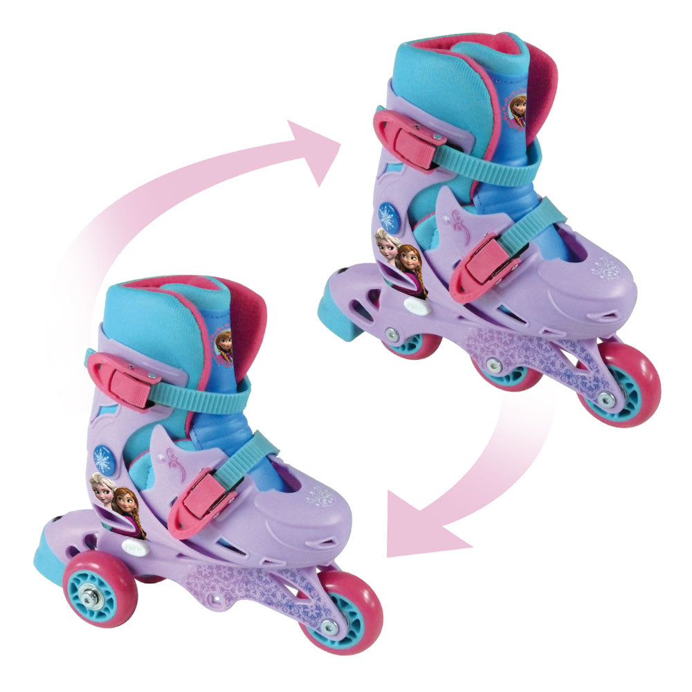 Frozen Evolution 2-in-1 Tri To Inline Roller Skates, 27-30