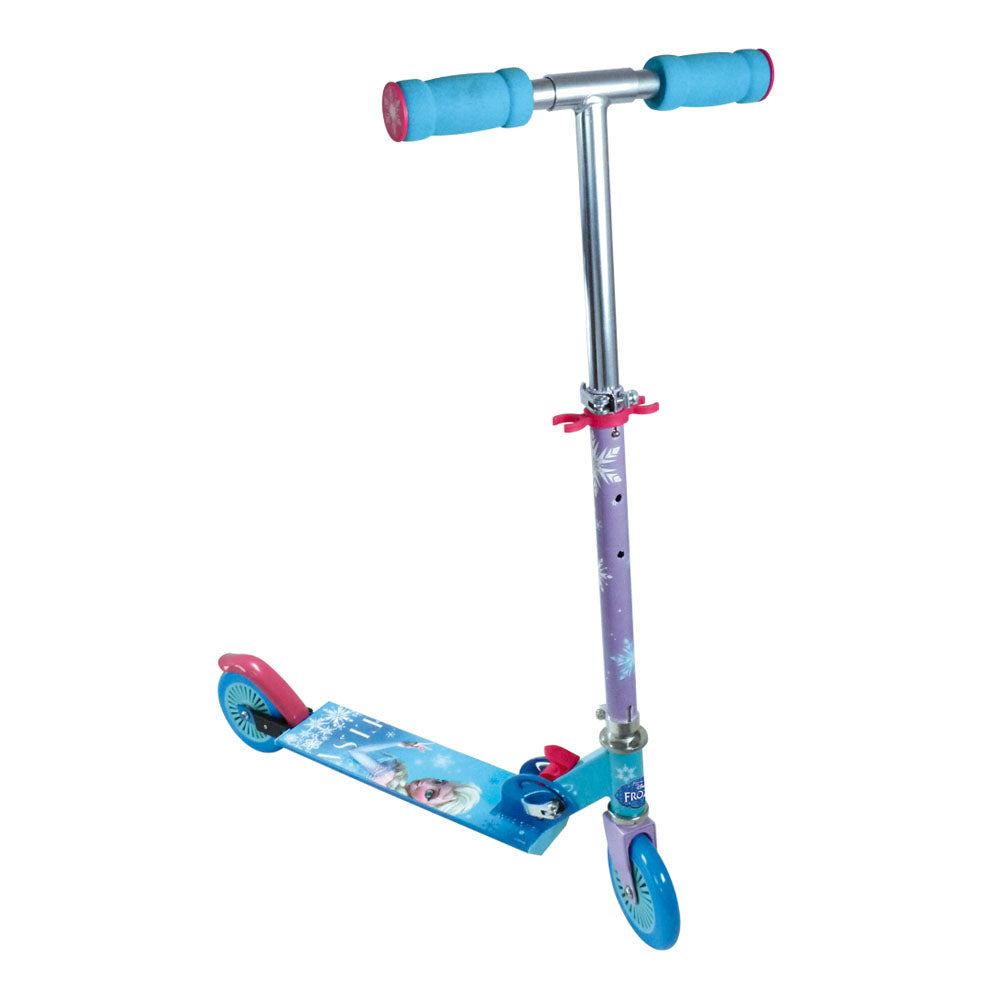 Frozen Foldable Scooter With Two Wheels And Adjustable Handle