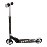 Street One Trendy 2-wheel Scooter With Adjustable Height & Rear Brake, Black-white