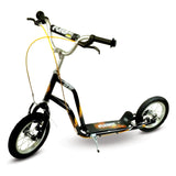 Cross Scooter With 12-inch Inflatable Wheels And Double Front Brake