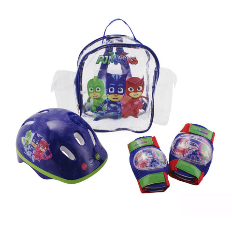 Kid's Helmet, Knee Pads, Elbow Pads & Bag Protection Pack