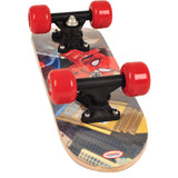 Ultimate Spider-man Kid's 17-inch Maple Wood Mini Skateboard Cruiser, Black-red