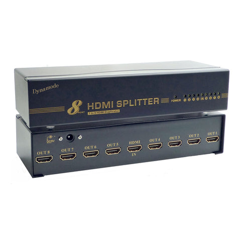 8 Port High Definition Hdmi Splitter V1.4, Black