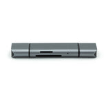 Usb-c Type-c 3-in-1 Dual Personality Card Reader, Grey