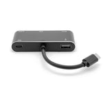 Usb-c Type-c To Hdmi 4k-vga-audio-usb3 Adapter, Black