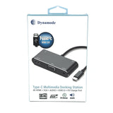 Usb-c Type-c To Hdmi 4k-vga-audio-usb3 Adapter, Black