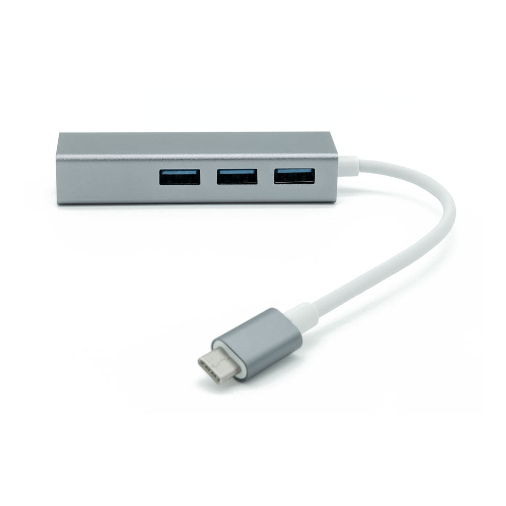 Usb-c Type-c To Gigabit & Usb3 Dock Hub, Grey-white