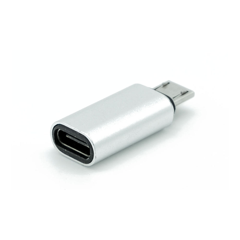 Usb-c Type-c Female To Micro-usb Adapter, Grey