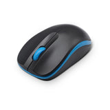 Compoint Wireless Ambidextrous 3-button 1600dpi Optical Mouse With Nano Usb Adapter, Black-blue