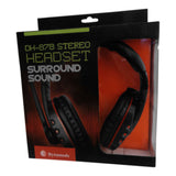 Stereo Surround Sound Headset With Built-in Microphone, Black-red