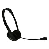 Overhead Stereo Headset With Integrated Boom Microphone, 3.5mm Jack, Black