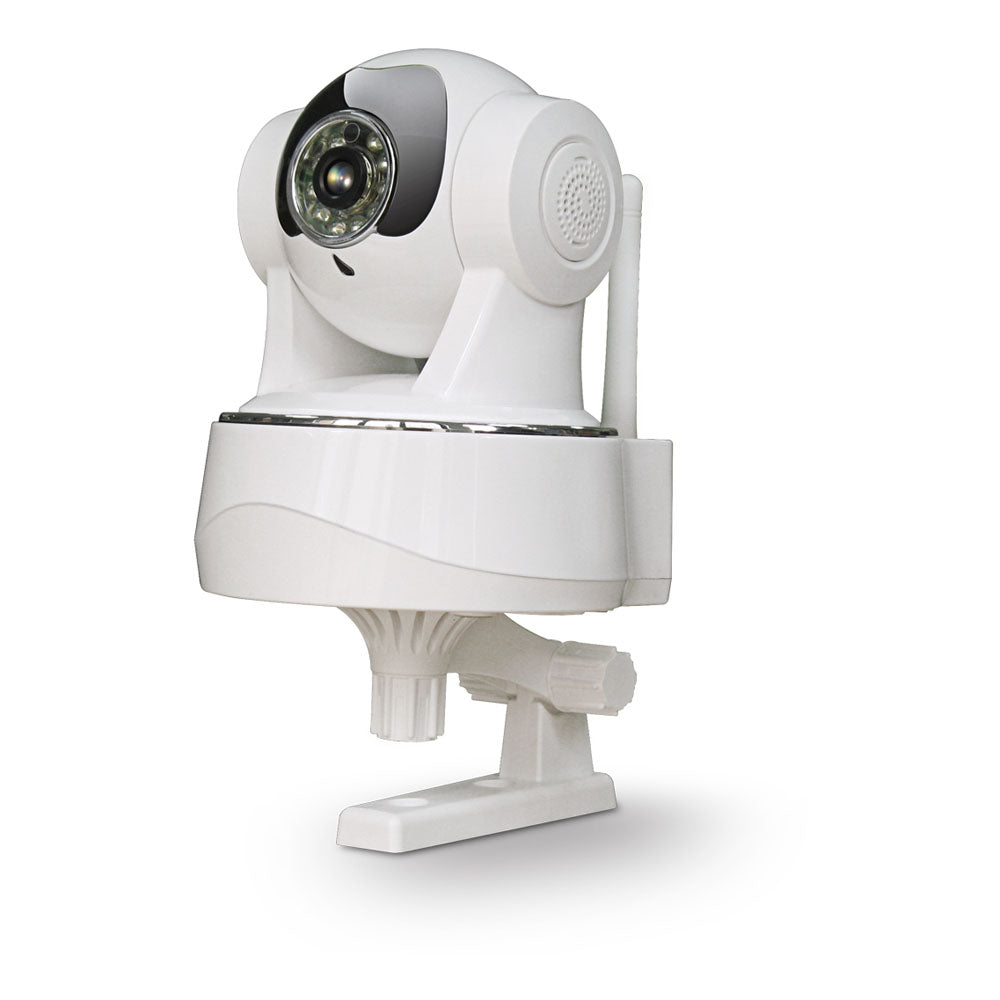 Wireless Indoor Pan-tilt-zoom Ip Camera With Hd720p, 10pcs Ir Leds, 8m Range, 2-way Audio, Micro-sd, Day & Night, White