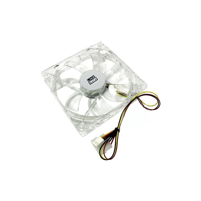 12cm Translucent Led Enhanced Pc Case Fan, 4-pin-3-pin, Blue Led