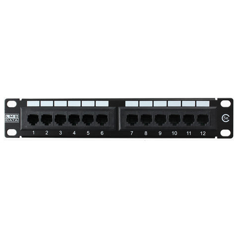 12 Port Cat5e Patch Panel For 10-inch Enclosure