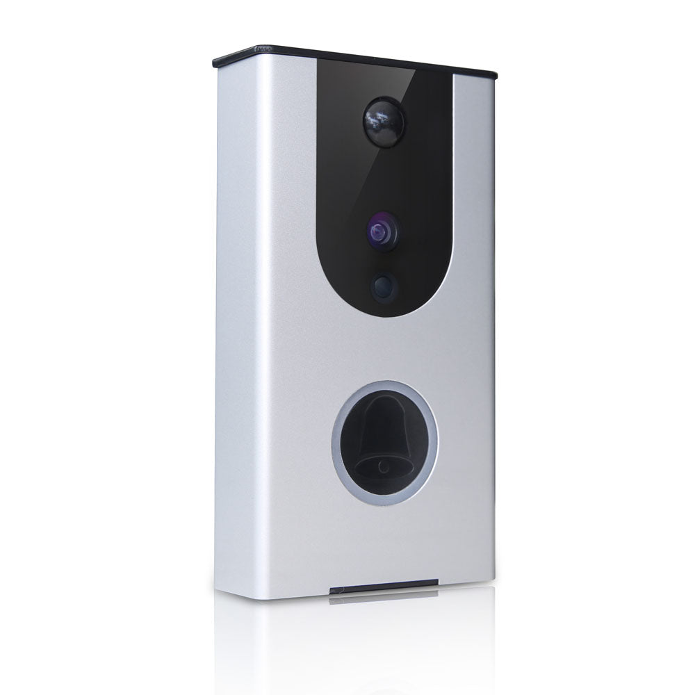 802.11n Wireless Self-powered Smart Video Doorbell, White-black