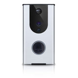 802.11n Wireless Self-powered Smart Video Doorbell, White-black