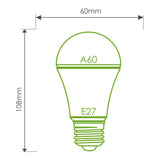 Led Bulb | 14x Smd 2835 | A60 | E27 | 10w | 100-250v | Warm White