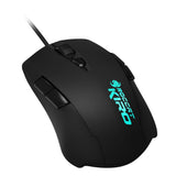 Kiro Modular Ambidextrous 4000dpi Optical Gaming Mouse, 1.8m, Black