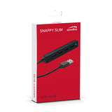 Snappy Slim 4-port Passive Usb 2.0 Hub, Black