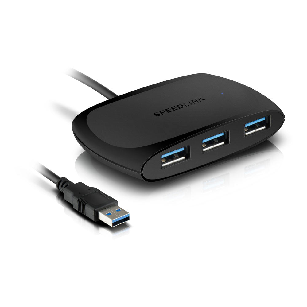 Snappy 4-port Passive Usb 3.0 Hub, Black