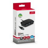 Snappy 4-port Passive Usb 3.0 Hub, Black