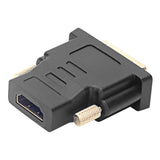 Dvi Plug To Hdmi Socket Adapter Hq, Black