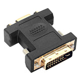 Dvi-i Plug To Vga Socket Adapter Hq, Black